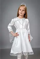 Біла сукня сніжинки з атласу р. 30-34