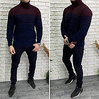 Стильный мужской свитер, ткань "Вязка" 50, 52, 54 размер 50