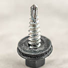 Саморіз 4,8х20 RAL 7016 для кріплення металевих листів внахлест GTO Gunnebo-Etanco (уп. 250 шт), фото 3