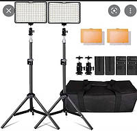 Світлодіодний відеоліхтар SAMTIAN LED-TL-160S комплект з 2шт