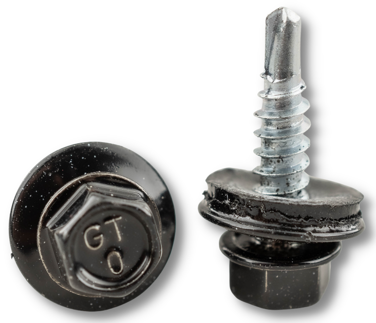 Maricoページ Саморіз 4,8х20 RAL 9005 для кріплення металевих листів внахлест