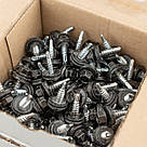 Саморіз 4,8х20 RAL 9005 для кріплення металевих листів внахлест GTO Gunnebo-Etanco (уп. 250 шт), фото 7