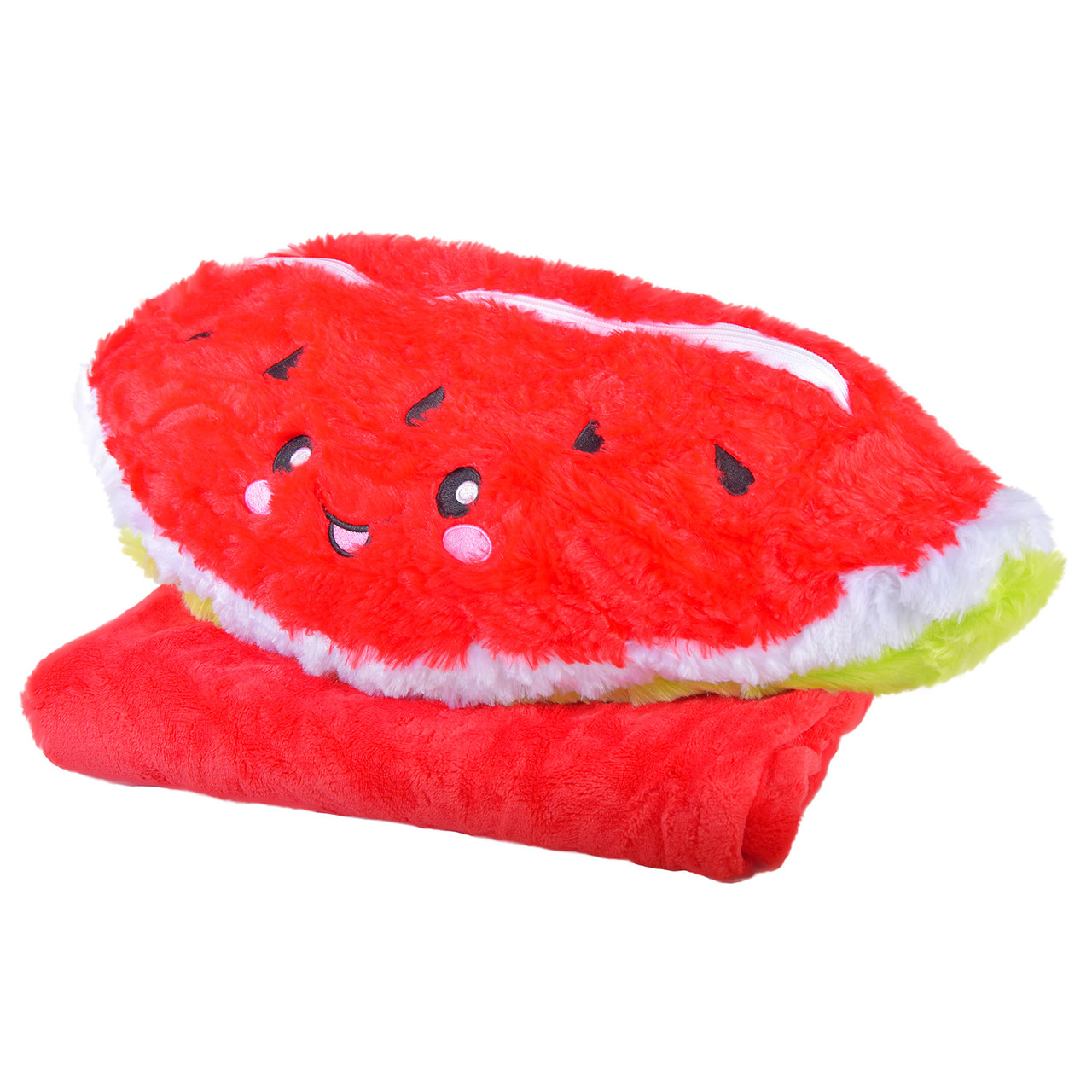 М'яка іграшка - кавун плед 25см, плед 80*120 см, MP04