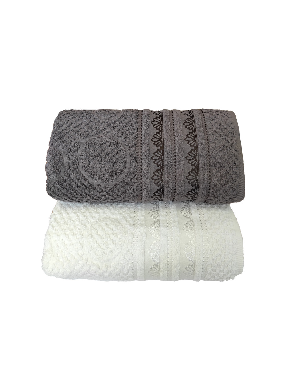 Рушник Phillipus ромашки шоколад HomeBrand 70x140 см, фото 1