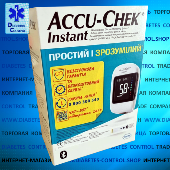 Глюкометр Accu-Chek Instant / Акку-Чек Інстант (60 тест-смужок в наборі)