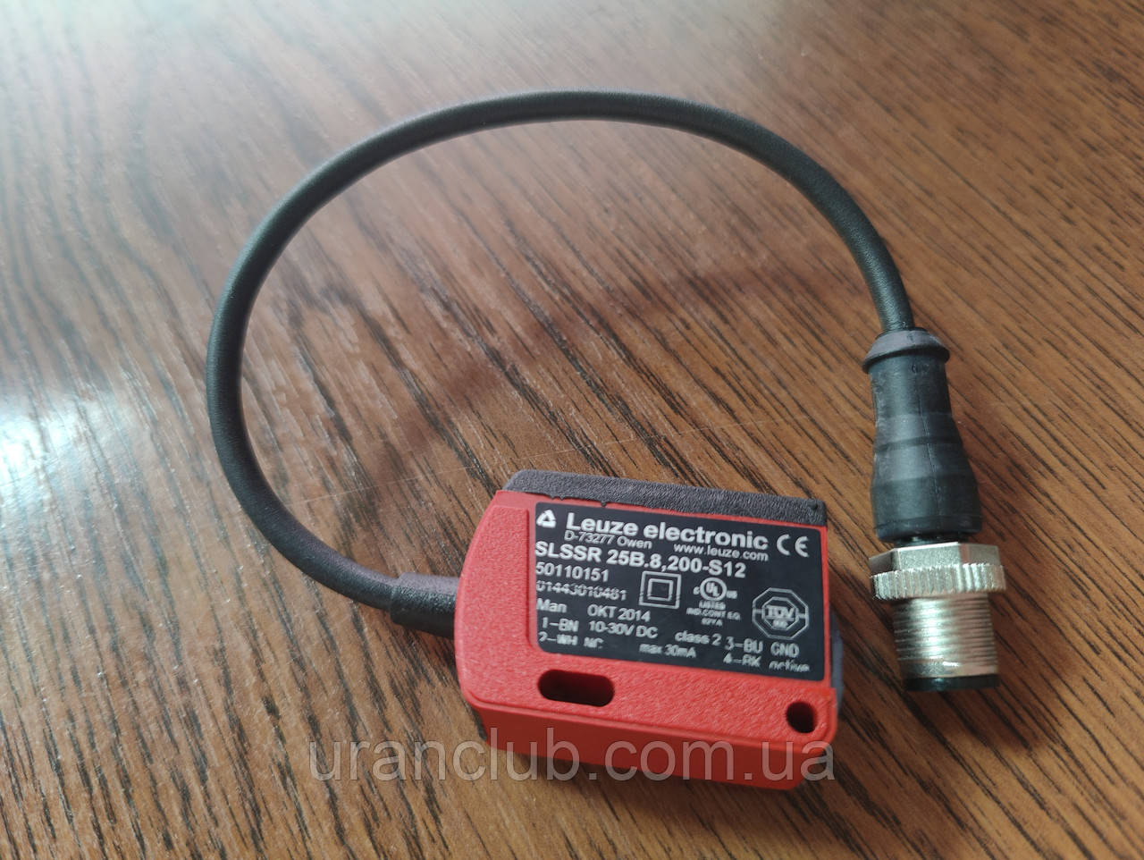 LEUZE SLSSR 25B.8,200-S12 датчик бар'єрний,оптичний,передавач