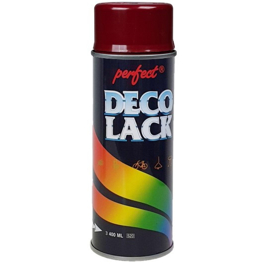 Акрилова аерозольна фарба Deco Lack Perfect RAL 3005 Бордова 400 мл, фото 1