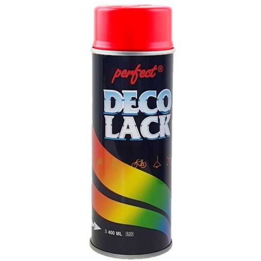 Акрилова аерозольна фарба Deco Lack Perfect RAL 3020 Червона 400 мл, фото 1