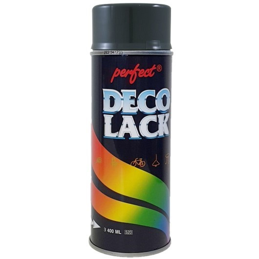 Акрилова аерозольна фарба Deco Lack Perfect RAL 7011 Темно-сіра 400 мл, фото 1