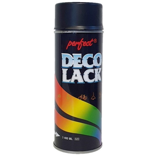 Акрилова аерозольна фарба Deco Lack Perfect RAL 9005 Чорна 400 мл, фото 1