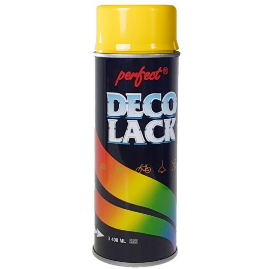 Акрилова аерозольна фарба Deco Lack Perfect RAL 1023 Жовта 400 мл, фото 1