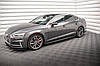 Пороги Audi A5 F5 S-line/S5 B9 Sportback (17-20) тюнінг обвіс спідниця елерон (версія Street Pro), фото 5