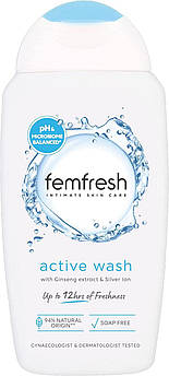 Гель для інтимної гігієни "Свіжість на 12 годин" Femfresh Ultimate Care Active Fresh Wash 250 мл