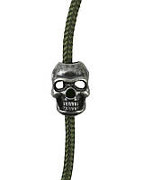 Стопери для шнурка 10шт KOMBAT UK Skull Cord Stoppers сріблясті