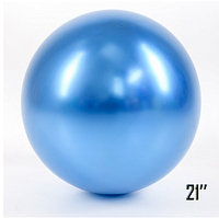 Шар гигант Синий Хром 21 (52,5 см) Арт Шоу