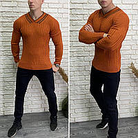 Стильный мужской свитер, ткань "Вязка" 46, 48 размер 46