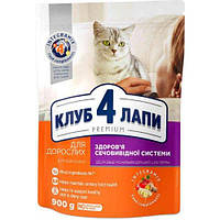 Клуб 4 лапы Premium Urinary (для поддержания здоровья мочевыводящей системы) для взрослых кошек 900 гр