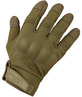 Перчатки тактические полнопалые с кастетами KOMBAT UK Recon Tactical Gloves койот