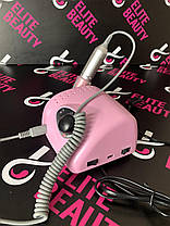 Рожевий фрезер для манікюру 65 Вт, 35 000об., фото 3