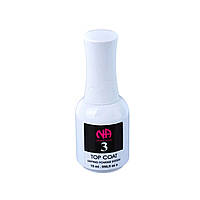 Топ "NA Nails" Top Coat Dipping (Каучукове верхнє покриття для ДІП системи), 15 мл