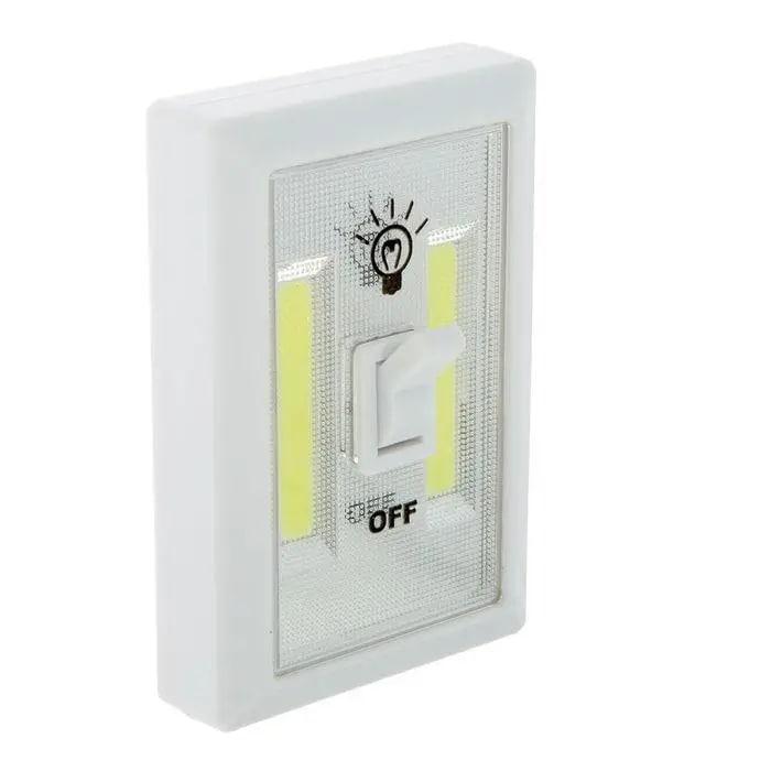 Світлодіодний LED світильник нічник "вимикач" на батарейках 5W, фото 1