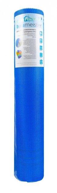 Армуюча скловолоконна сітка BAUMEISTER 145AA (1*50 м, 145 г/м2) BLUE Посилена, фото 1