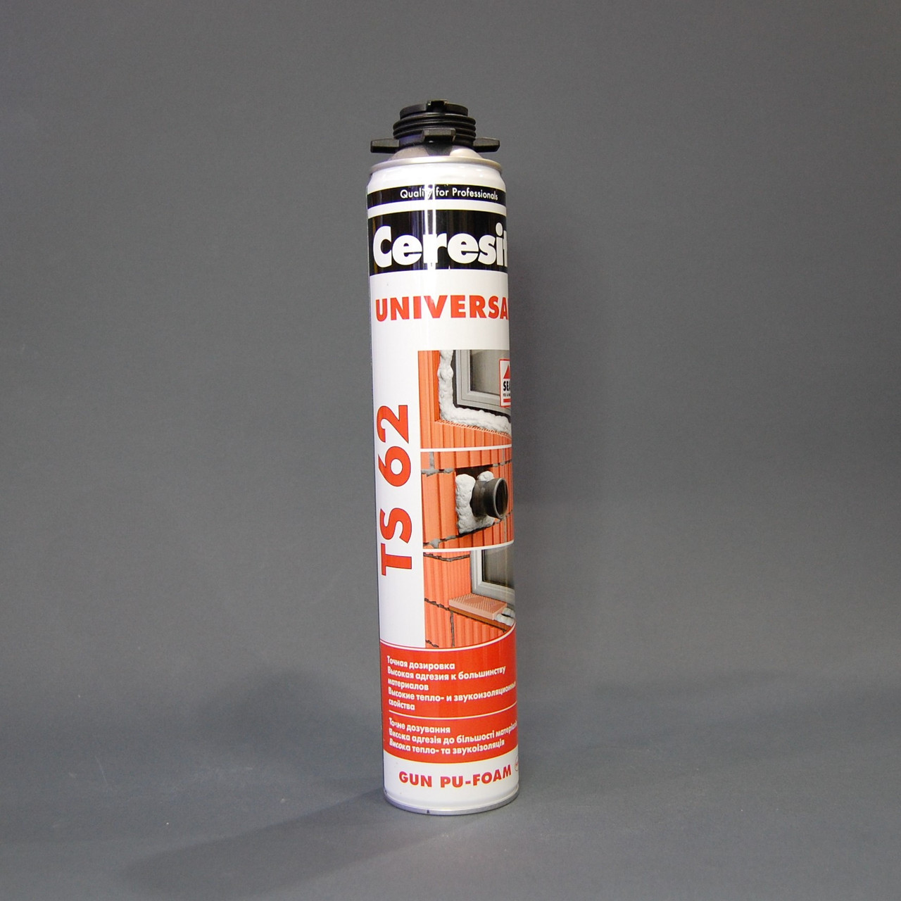 Монтажна піна універсальна (під пістолет) Ceresit TS 62 Universal 750мл