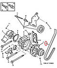 Ремінь помпи Peugeot Boxer, Citroen Jumper 1 (1994-1996) 2.5D, 128059, 1606342880, фото 3