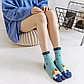 Шкарпетки з двома пальцями Лапки Котилія Kiki Sox 36-40 табі жіночі м'ятний, фото 5