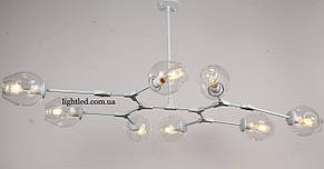 Біла люстра на 8 молекул Molecule (52-L7731-8 WH+CL), фото 3