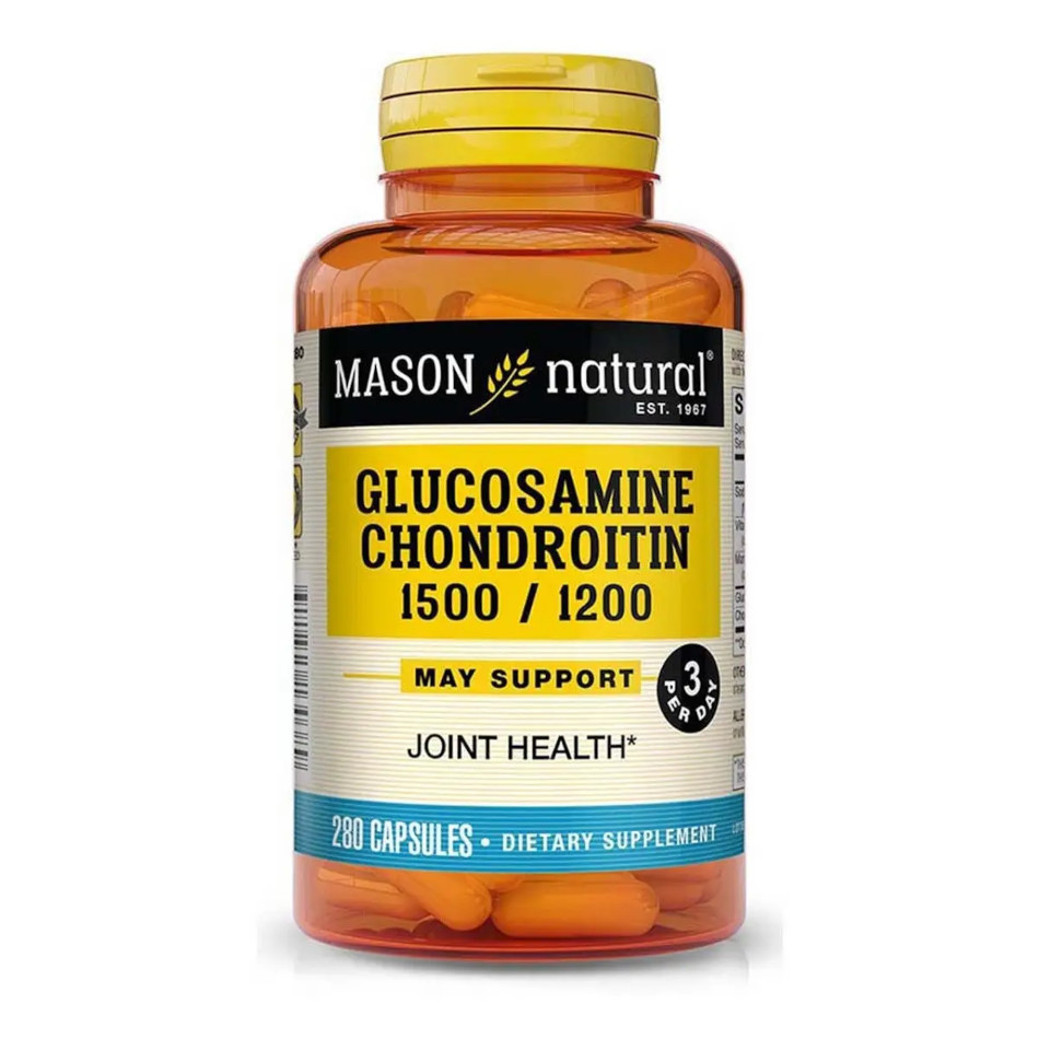 Препарат для суглобів і зв'язок Mason Natural Glucosamine Chondroitin, 280 капсул CN10992 SP
