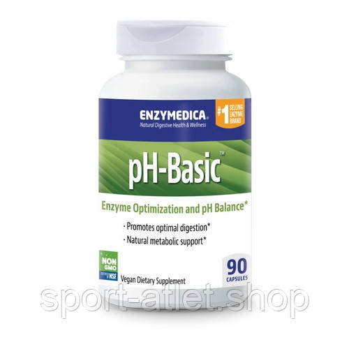 Натуральна добавка Enzymedica pH-Basic, 90 капсул