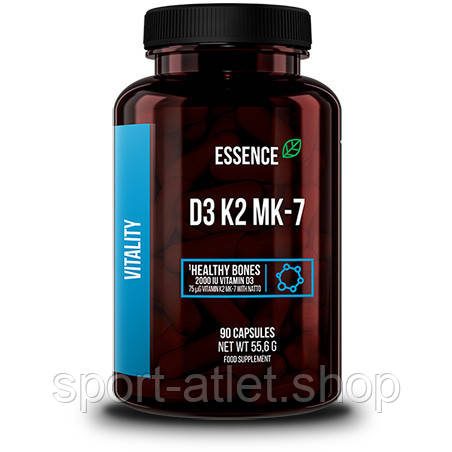 Вітаміни та мінерали Essence D3 K2 MK-7, 90 капсул