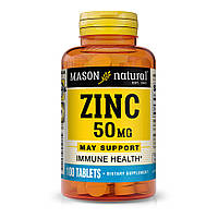 Витамины и минералы Mason Natural Zinc 50 mg, 100 таблеток
