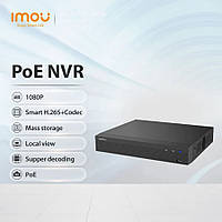 NVR Відеореєстратор IMOU N14P з підтримкою PoE, 4-канальний, 8 ТБ