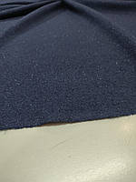 Пальтова тканина букле з люрексом синя