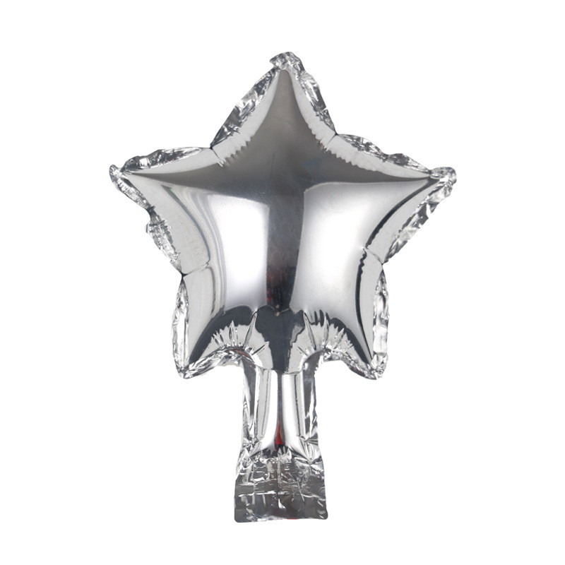 Шарик фольгированный "Звезда серебряная" диаметр 5" (12 см), Китай ...