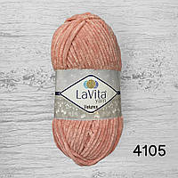 Плюшева пряжа з люрексом LaVita yarn Velurex 4105