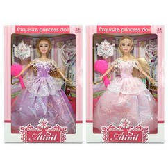 Girl DIY TOYS Кукла принцесса в бальном платье с аксесс., в ассорт 2 вида
