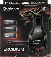Навушники Defender Excidium №64540 2,2м red/black+мікрофон