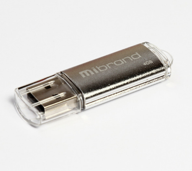 Флеш-пам`ять 4GB "Mibrand" Cougar USB2.0 silver №0511