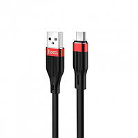 Кабель USB > microUSB HOCO U72 1.2м black(20)