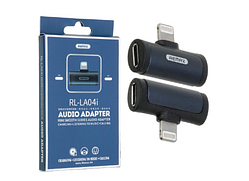 Адаптер перехідник lightning > lightning power + lightning audio Remax RL-LA04i