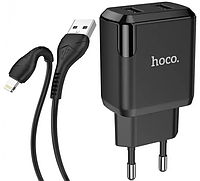 Зарядний пристрій Hoco N7 2USB 2.1A black