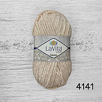 Плюшева пряжа з люрексом LaVita yarn Velurex 4141