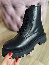 Черевики жіночі зимові Ditas чорні шкіра, фото 5