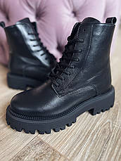 Черевики жіночі зимові Ditas чорні шкіра, фото 4