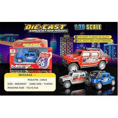 Игрушка DIY TOYS Машинка Внедорожник металл pull-back, в ассорт 3 шт