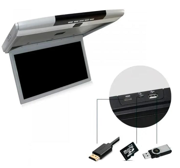 Автомобильно-потолочный телевизор, монитор универсальный портативный 17",видеоретранслятор JL1703FD, GN6 - фото 5 - id-p1703530225