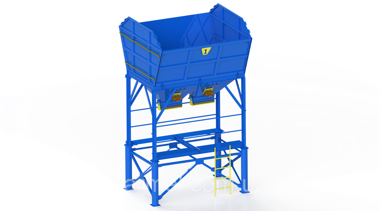 Бункер для інертних матеріалів односекційний 1х5 м.куб.